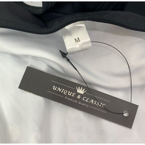 Unique & Classic Retro Polka Dot One Piece Swimsuit Halter Neck Black/White Sz M - Picture 2 of 6